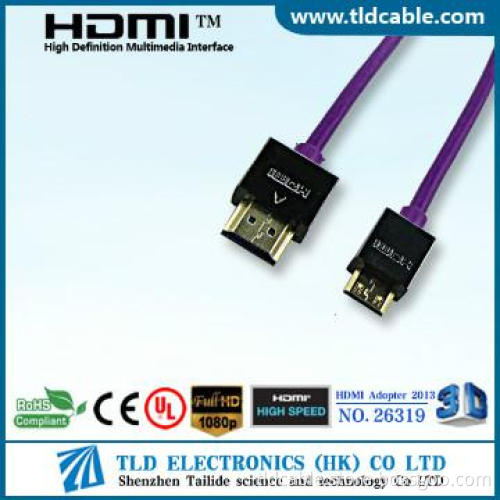 ultra slim hdmi cable mini to hdmi cable